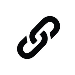 Link icon isolated on white background. Link icon simple sign. Link icon trendy and modern symbol for graphic and web design.