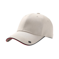 Fototapeta premium Beige baseball cap isolated on transparent background