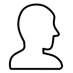 Side Profile User Icon