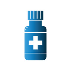 Medicine Jar icon design template