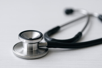 stethoscope on a white background