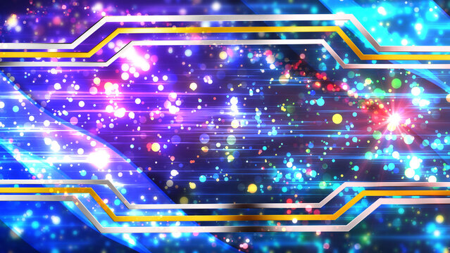 Modern golden placeholder shiny metallic royal elegant futuristic template 4K. Border design concept for festive season presentation greetings, ornamental celebration concept. Anniversary wedding clip