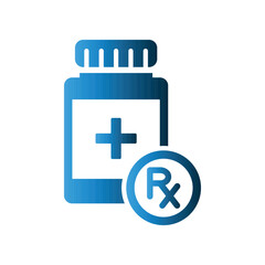 Fototapeta premium Medicine Jar icon design template