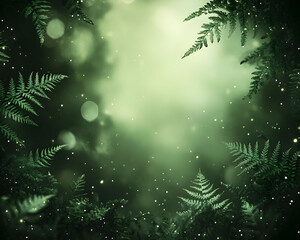 Enchanted Fern Forest Background
