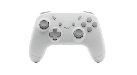 White Wireless Gamepad Controller for Video Game Consoles