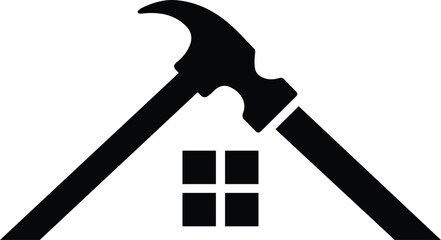 house with hammer icon
