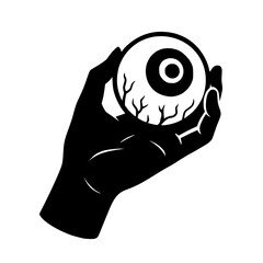 Halloween Eyeball Hand SVG