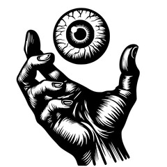 Halloween Eyeball Hand SVG