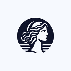 Classic Greek Goddess Logo