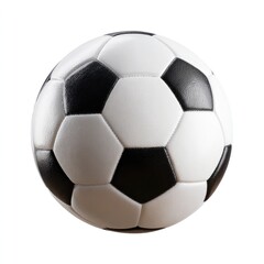 Close-up of a black and white soccer ball (1)