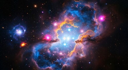 Stunning Nebula in Deep Space.