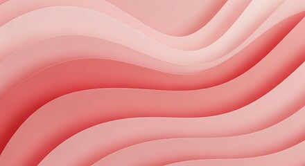 Abstract Pink Wavy Background.