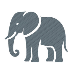 illustration of grey icon with oil painting style