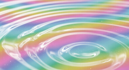 Obraz premium Grainy Iridescent Dreamy Gradient on Ripple Glass Pattern with Pastel Tones