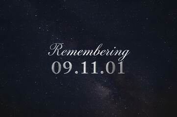 Remembering 09.11.01, September 11 Memorial, Starry Night Sky