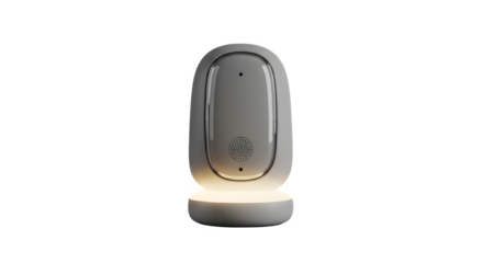 Smart humidifier with night light isolated on transparent background a modern and sleek device designed to improve air quality and provide soothing illumination