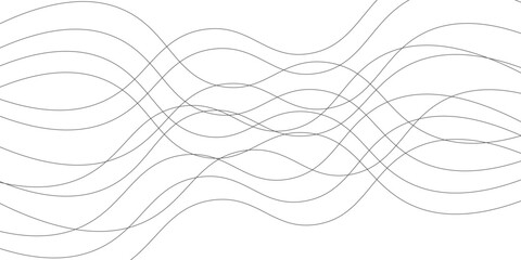 Line art abstract vector illustration. Wavy lines. modern design