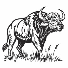wild boar vinyl ready vector illustration