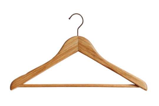 Wooden clothes hanger