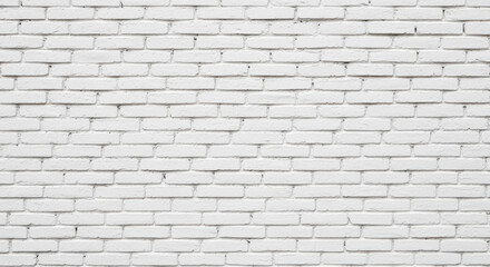 Fototapeta premium White painted brick wall background texture