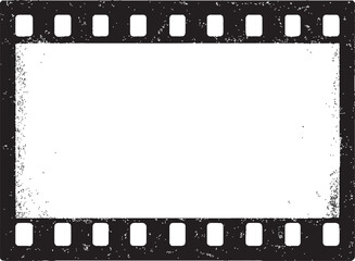 Grunge Film Strip Frame – Vintage Cinema Border Template