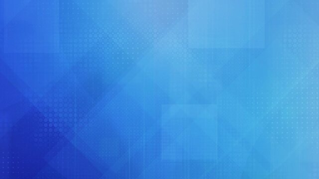 Loopable blue abstract background with floating translucent geometric shapes, modern business presentation backdrop with smooth slow transitions