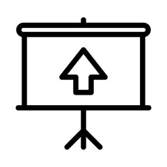 Upward Projection Screen Icon Set