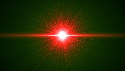 Red light burst on dark background