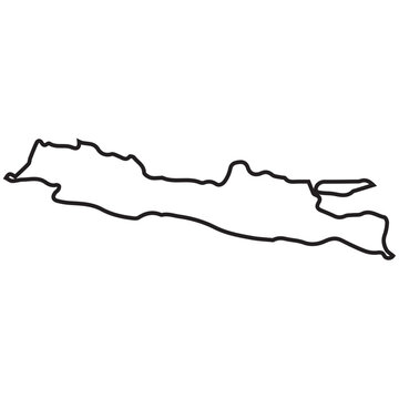 Java Island outline
