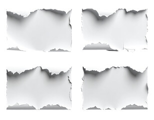 Ripped paper frames
