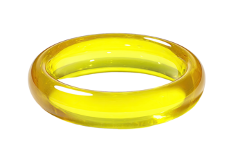 Shiny yellow ring, smooth,  round,  gem-like