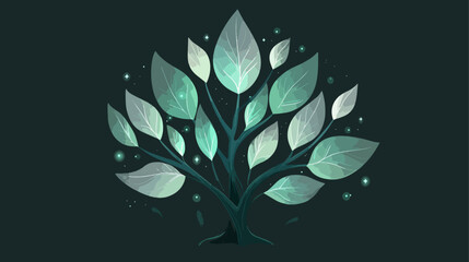 Abstract artistic tree design