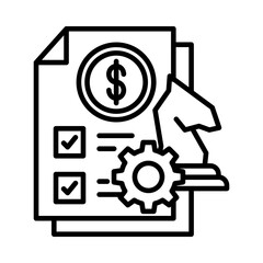 Financial plan icon