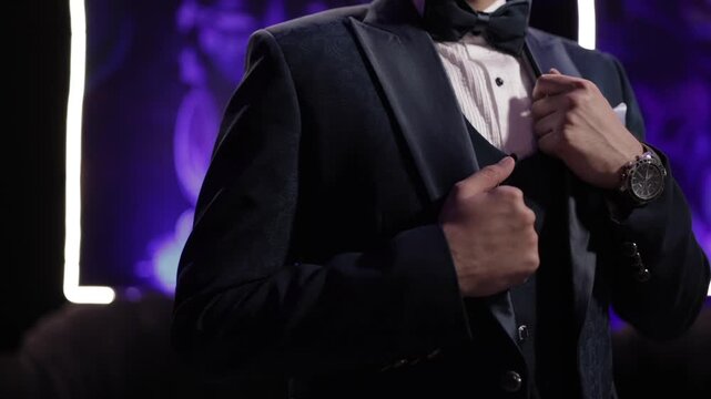 A shot of an Indian Groom posing for the photoshoot at his Indian Wedding

