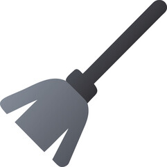 Simple broom icon displayed on a white background, representing cleaning activities.