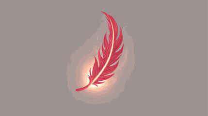 Red feather design