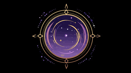 Abstract cosmic portal graphic design