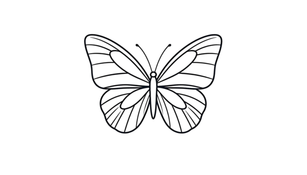 Silhouetted butterfly with sparkle detail