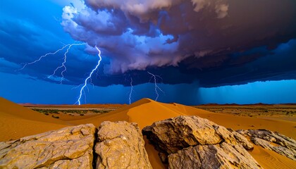 Dramatic desert storm