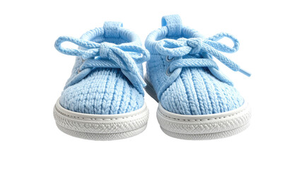 Light blue baby shoes