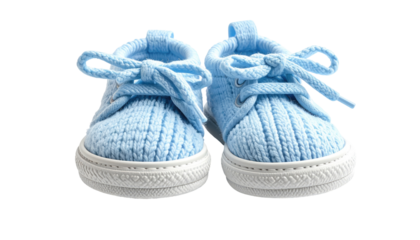 Light blue baby shoes
