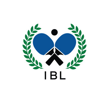 IBL Table Tennis Company logo. IBL Ping Pong Sports paddle logo design for entrepreneur and business. IBL Branding Design best icon.

