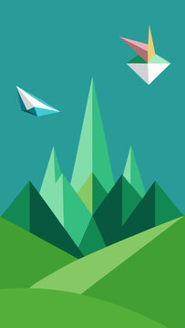 Origami Meadow Prism Hill Shapes