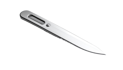 Sleek, metallic utility knife