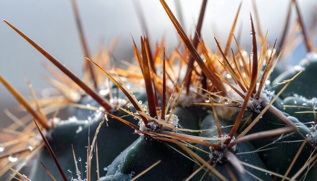 Cactus spines close up