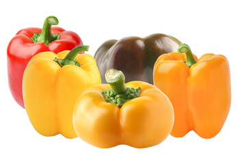 colorful bell peppers in a variety of vibrant shades