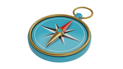 Elegant compass guiding the way, symbolizing travel, exploration, and success.