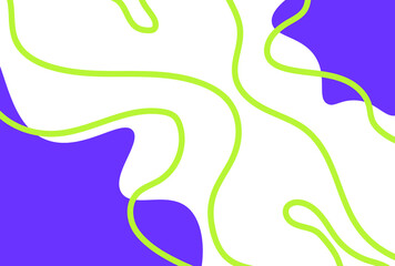 Modern design featuring flowing green lines and purple organic shapes on a white background, suitable for website backgrounds, presentations, and creative projects.