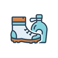 Color illustration icon for equipment