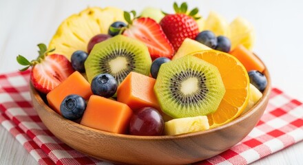 Mixed and assorted fruits